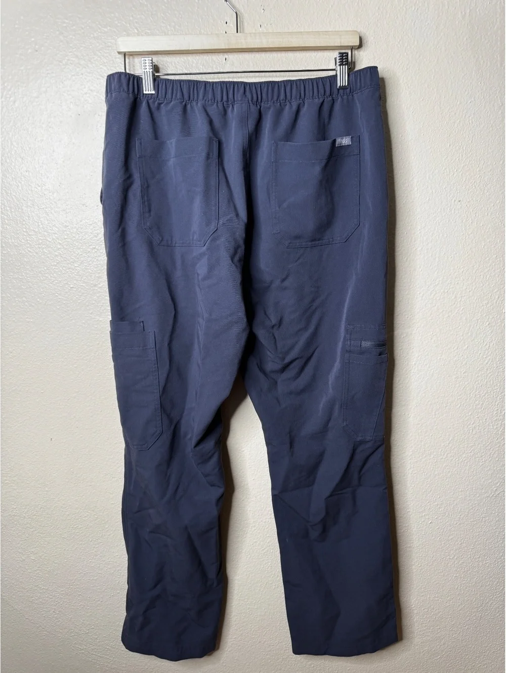 FIGS Mens L Cairo Cargo Scrub Pants Navy Blue Drawstring Technical Collection